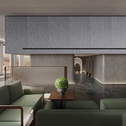 Industrial Cement Wood Grain Flexible Wall Panel