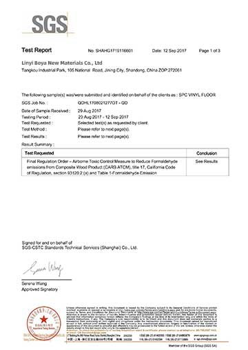 SGS Certification
