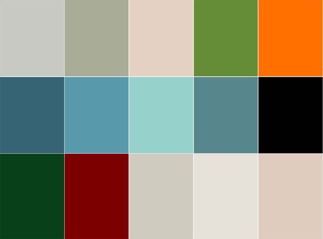 Solid color wall panel colors