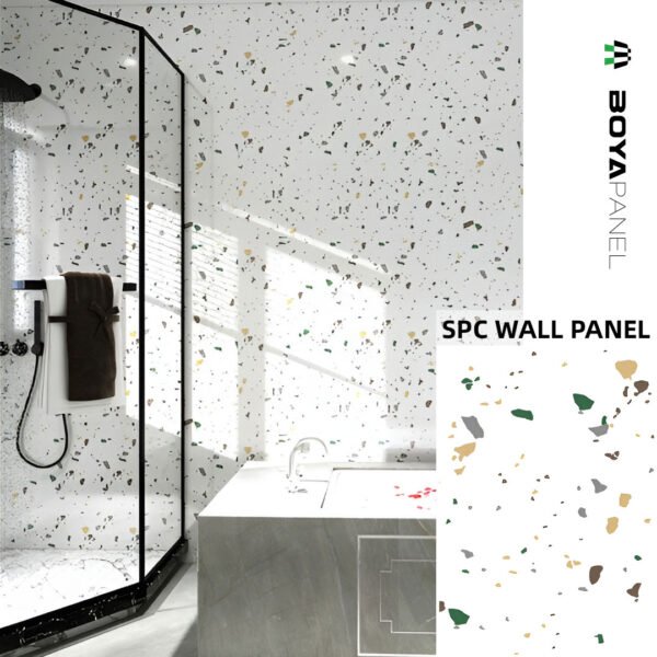 Light Granite SPC Wall Panels for Exhibition Halls and Cultural Venues Light Granite SPC Wall Panels for Exhibition Halls and Cultural Venues