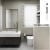 Light Grey Matte Marble SPC Wall Panels for Bathrooms