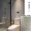 Light Grey Matte Marble SPC Wall Panels for Bathrooms