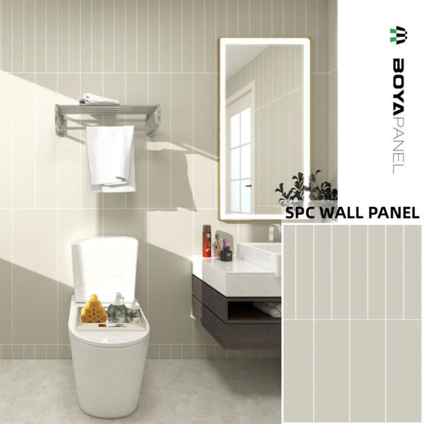 Hotel bathroom waterproof SPC wall panels