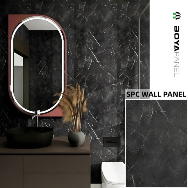p5-1 High-End Residential Marble Texture Wall Panels | Luxury SPC Wall Cladding for Modern Homes
