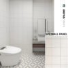 Modern Home Bathroom Waterproof SPC Wall Panels with Quick-Install Eco Wall System