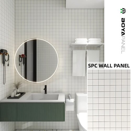 Home Bathroom Waterproof Durable Eco-Friendly SPC Wall Panels
