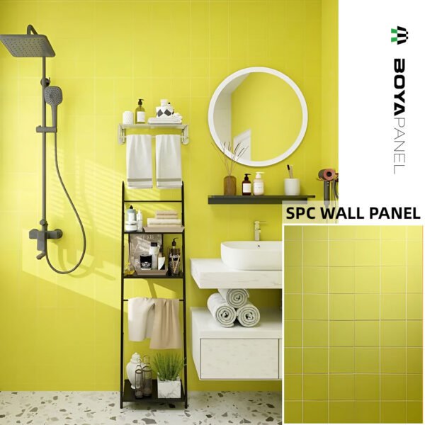 Premium Light-Colored Fireproof Soundproof SPC Wall Panels for Hotel Interiors