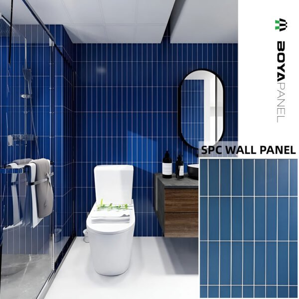 Modern Waterproof Fireproof SPC Wall Panels for Commercial Washrooms Modern Waterproof Fireproof SPC Wall Panels for Commercial Washrooms