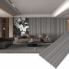 Waterproof WPC wall panels in a stylish café design