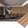 Easy-to-clean WPC wall panels applied to hotel interior walls