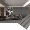 Low-maintenance WPC wall panels for modern living room decoration