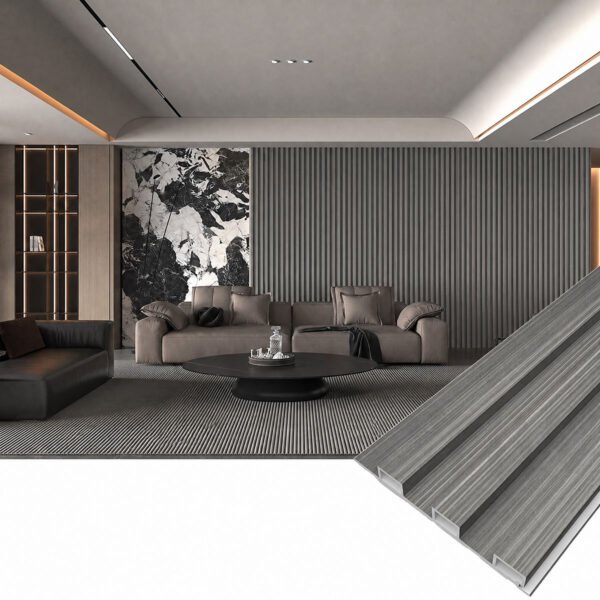 Low-maintenance WPC wall panels for modern living room decoration