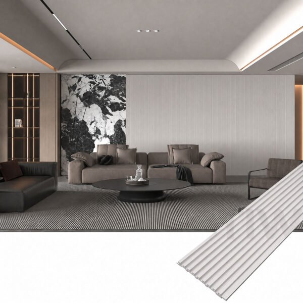 Wood Slat WPC Wall Panels with LED Lighting for Bedrooms Wood Slat WPC Wall Panels with LED Lighting for Bedrooms