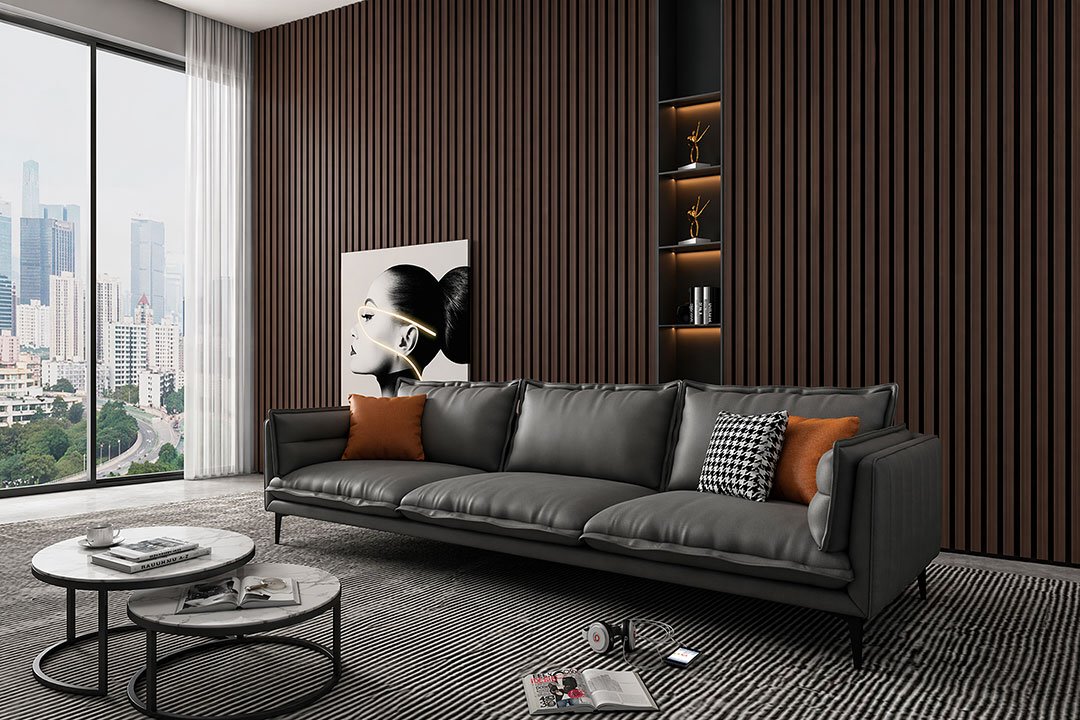 Eco-Friendly Recyclable WPC Wall Panels for Living Rooms