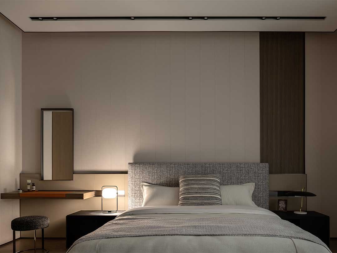 Wood Slat WPC Wall Panels for Bedroom 3 265 10