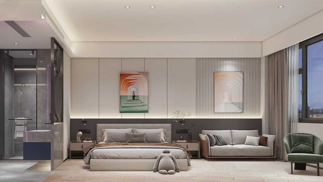 WPC wall panels for hotel and commercial space applications