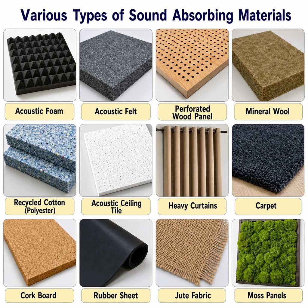 Common Types of Acoustic Materials