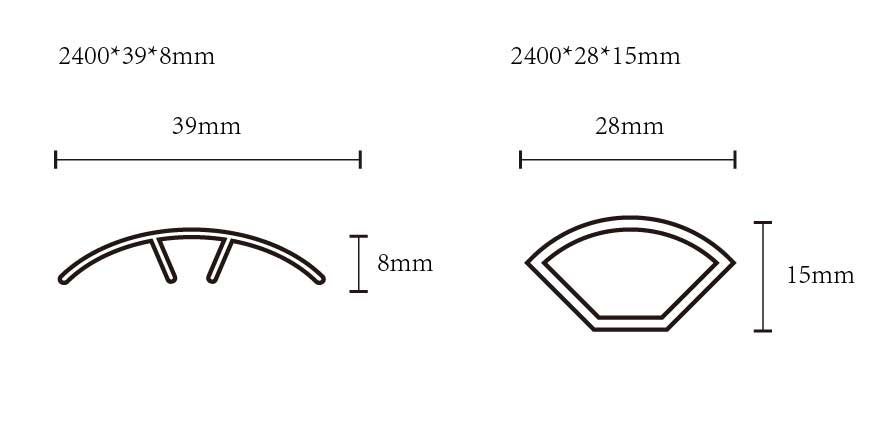 SPC Flat Transition Trim and Metal Flat Transition Trim