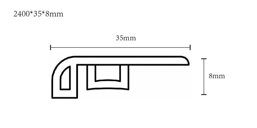 SPC Reducer Trim – 35 × 8 mm