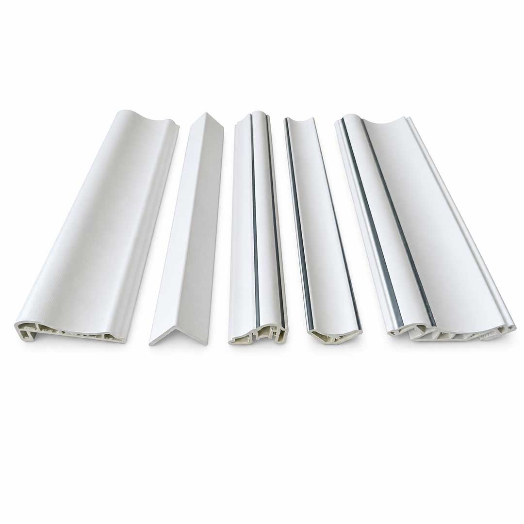 Decorative Film Lamination Process for WPC Profiles 4 WPC Matching Corner Trim