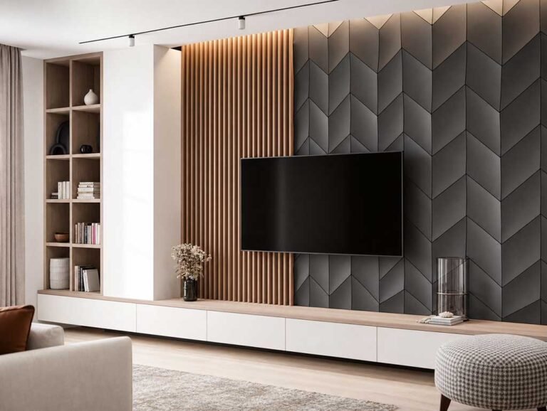 Applications of WPC acoustic wall panelling in living rooms