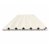 Ivory White Round Fluted WPC Wall Panels for Living Room Feature Walls