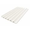 vory White WPC Interior Round Fluted Wall Panels