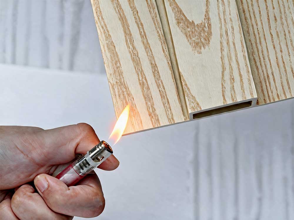 WPC Wall Panel Fire Resistance Test