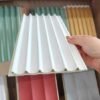 Ivory White Round Fluted WPC Wall Panels for Bar Feature Walls