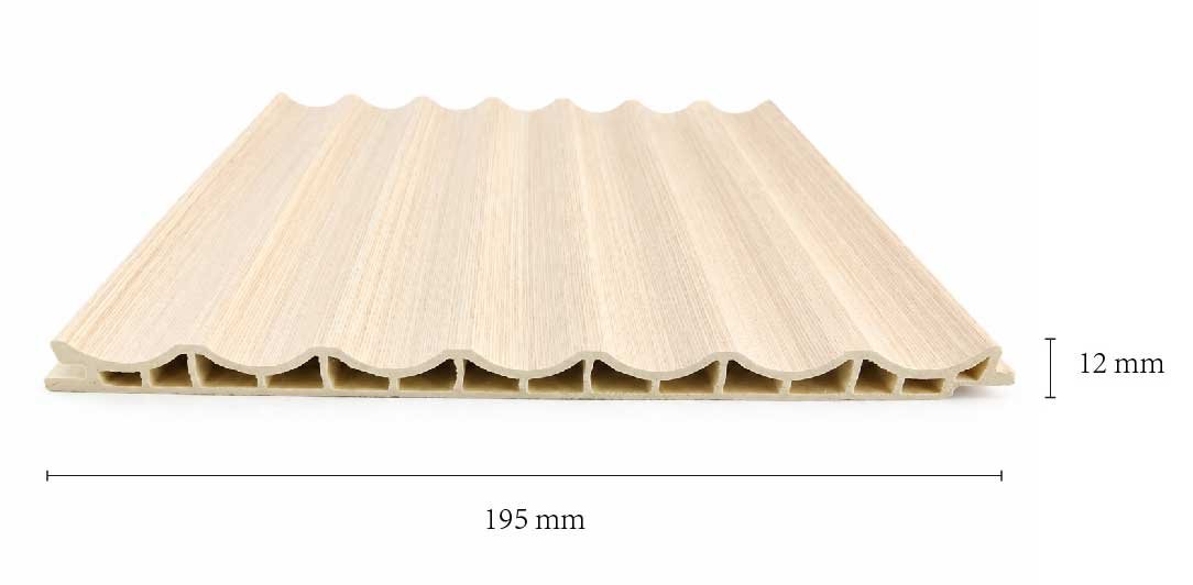 7-Groove Concave WPC Wall Panels size