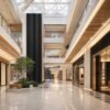WPC Acoustic Decorative Wall Panels for Shopping Mall Interiors – Renderings