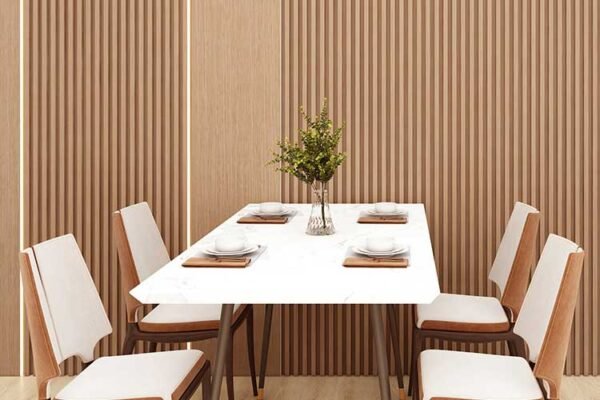WPC Acoustic Decorative Wall Panels for Shopping Mall Restaurants