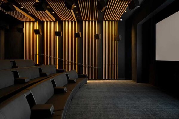 WPC Wall Panel Design for Modern Cinema Interiors WPC Wall Panel Design for Modern Cinema Interiors