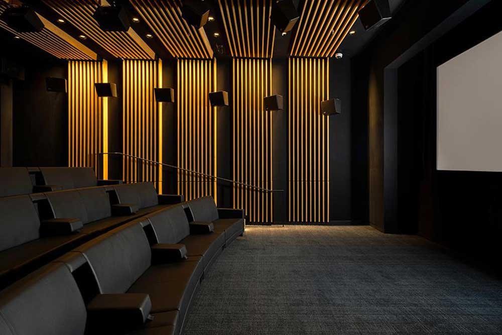 WPC Acoustic Wall Panels for Cinema Interior Decoration 3 WPC Wall Panel Design for Modern Cinema Interiors